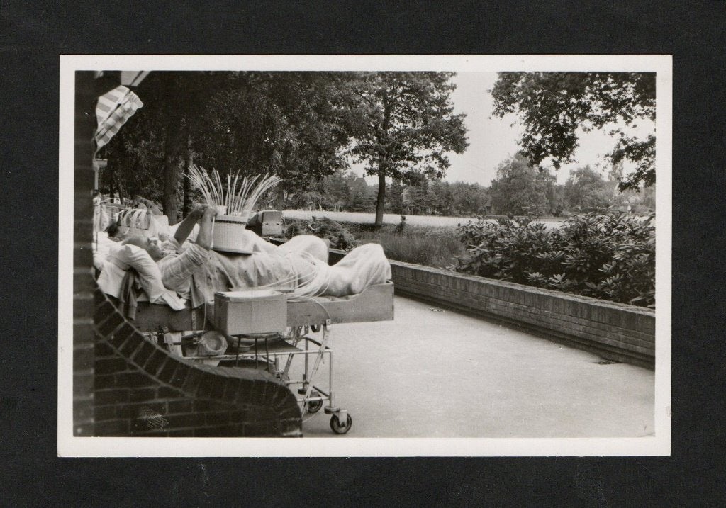 Laren Sanatorium Juliana Oord Pitrietwerk 1955., Ophalen of Verzenden, 1940 tot 1960, Ongelopen, Noord-Holland
