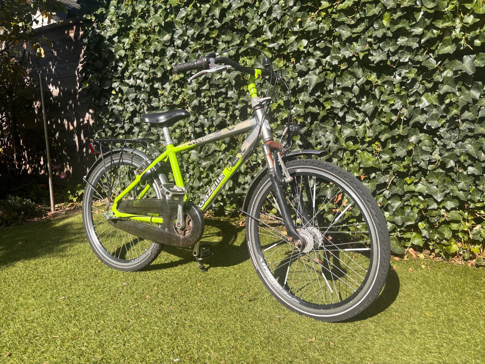 Gazelle fiets 24 inch- Gebruikt - Groen/Zilver, Fietsen en Brommers, Ophalen, Gebruikt, Versnellingen, Minder dan 49 cm