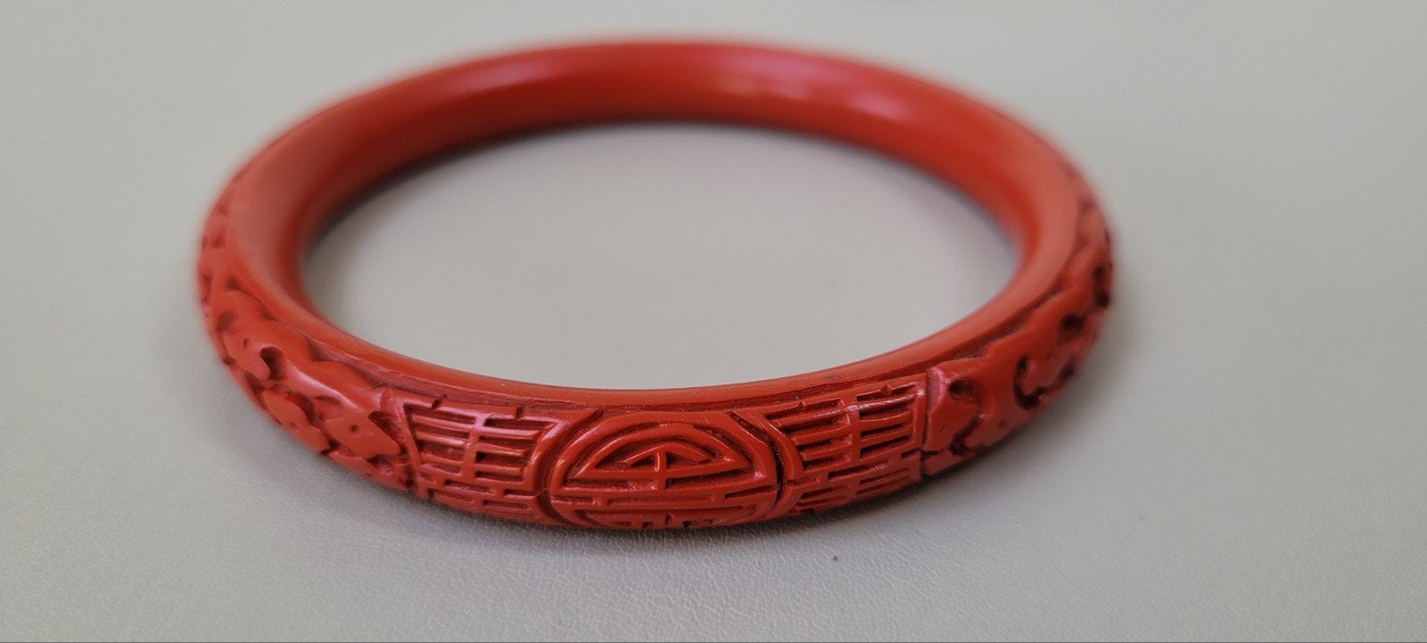 etnische vintage armband, Ophalen of Verzenden, Gebruikt, Rood, Overige materialen