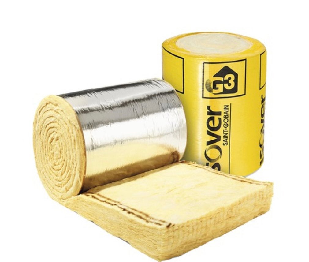 Glaswol isolatiedeken, Nieuw, 5 tot 10 m², 8 tot 12 cm, Glaswol