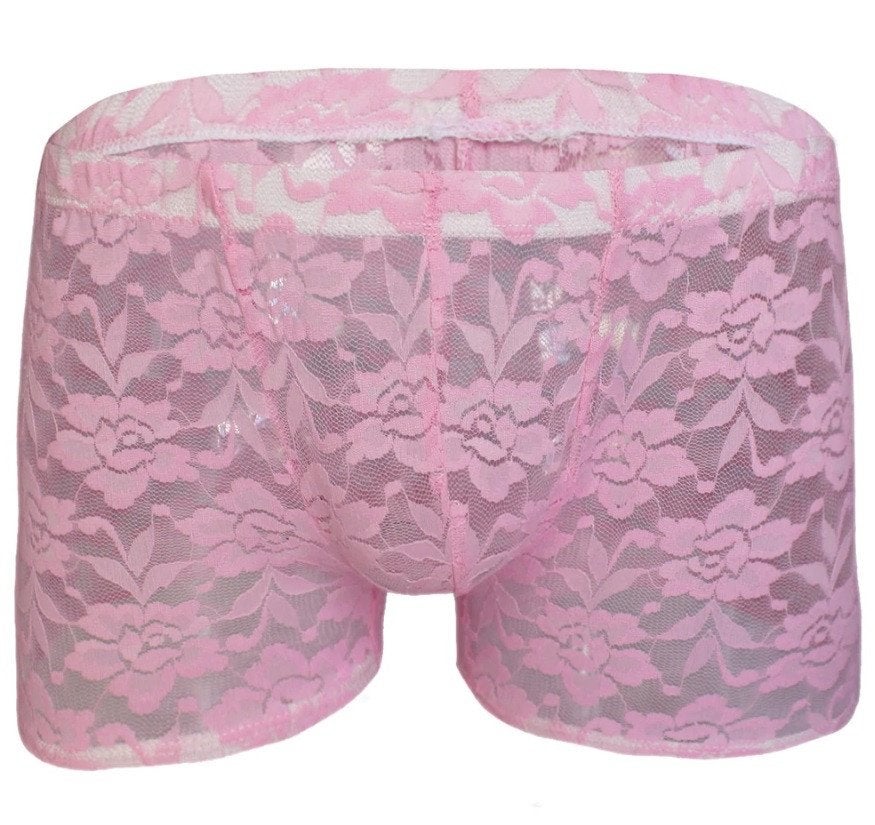 Doorzichtige roze bloemen heren boxer, Kleding | Heren, Verzenden, Roze, Boxer
