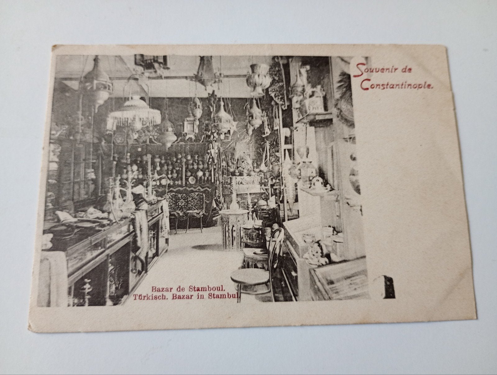 Turkije Istanboel Bazar Constantinopel, Verzamelen, Ophalen of Verzenden, Voor 1920, Ongelopen, Overig Europa