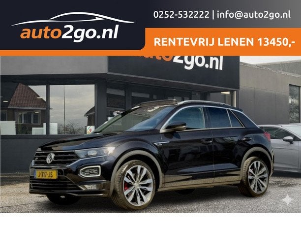 Volkswagen T-Roc 1.5 TSI AUT7 SPORT 2X R-LINE 104D.KM PANODA, Auto's, Volkswagen, Euro 6, 4 cilinders, 150 pk, Leder en Stof