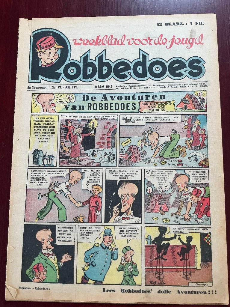 Robbedoes 119, Boeken, Eén stripboek, Ophalen of Verzenden, Gelezen