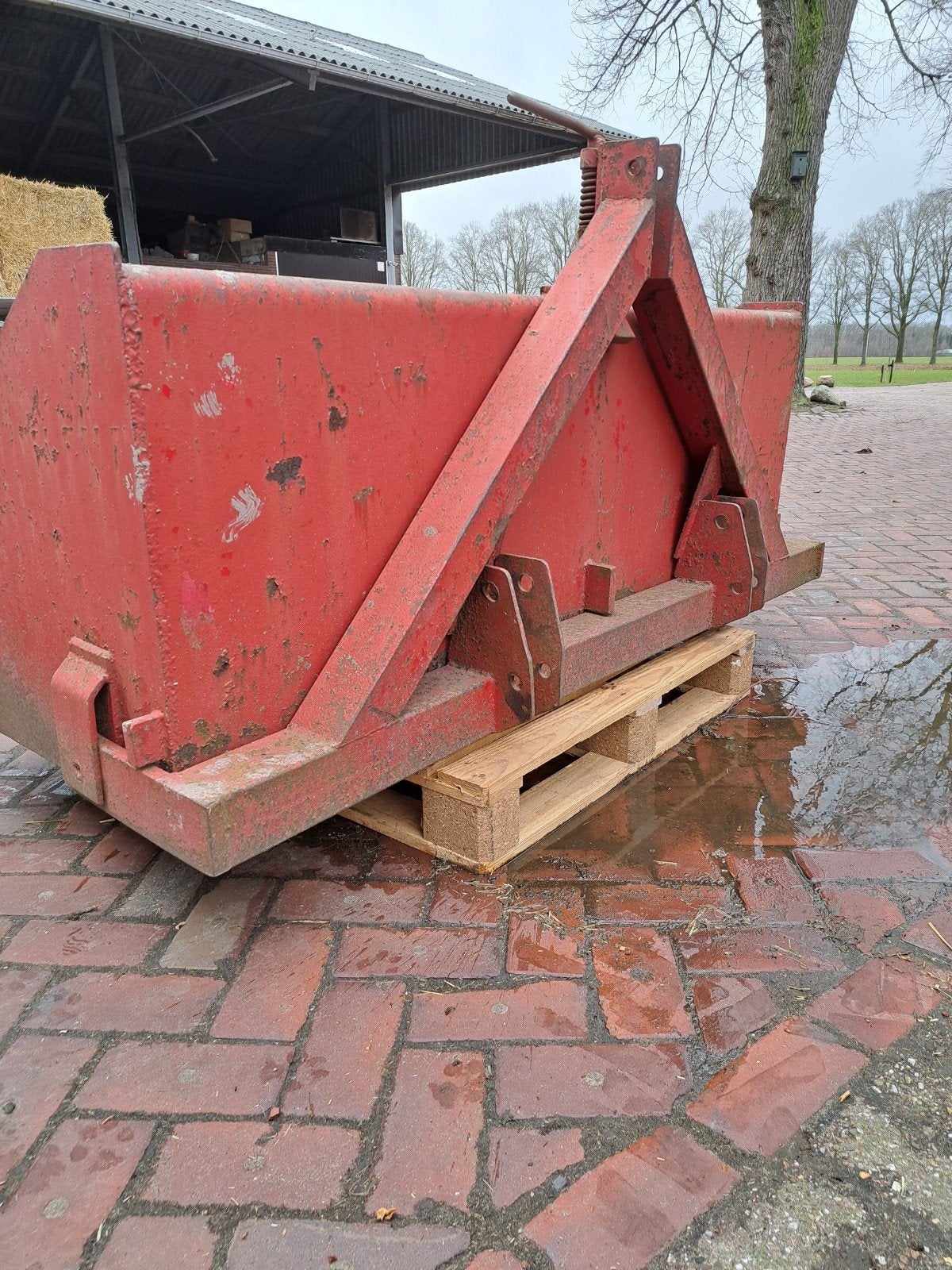 Robuuste kiepbak voor tractor of shovel, Ophalen of Verzenden
