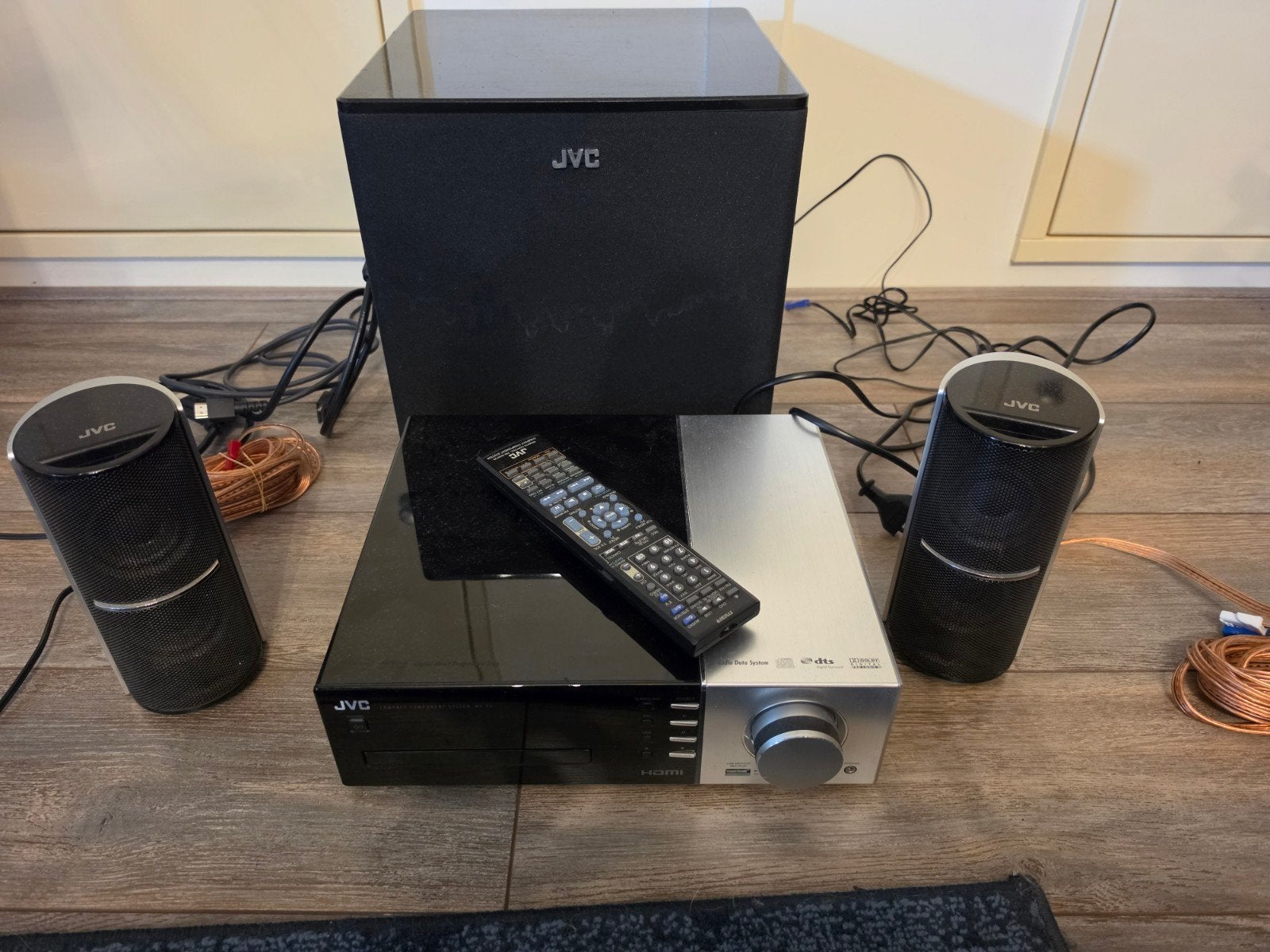 JVC Compact Component System NX-F3 - Home Cinema Set, Gebruikt, JVC, 2.1-systeem, Ophalen of Verzenden
