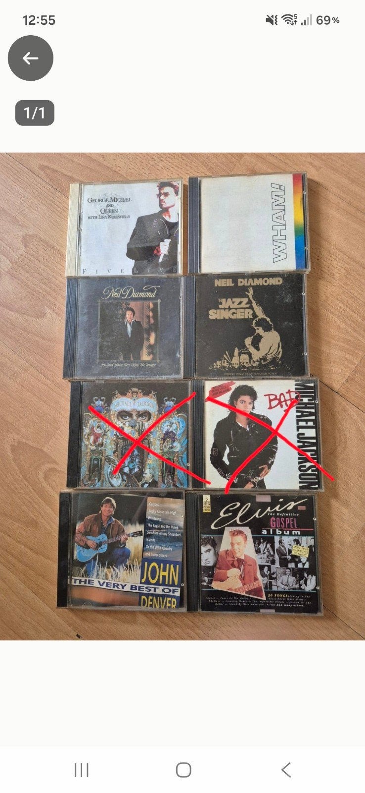 6 cd's van grootse zangers, Ophalen, Gebruikt