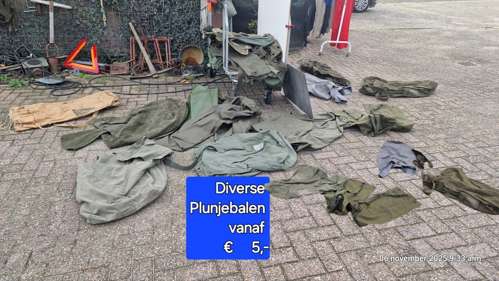 diverse plunjebalen, Ophalen of Verzenden, Landmacht, Nederland