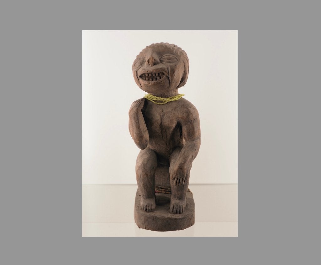 Zwaar 2,8kg!  Sculptuur van de Losso uit Togo (170619-03), Hout, Afrika, Handgemaakt, Ophalen of Verzenden
