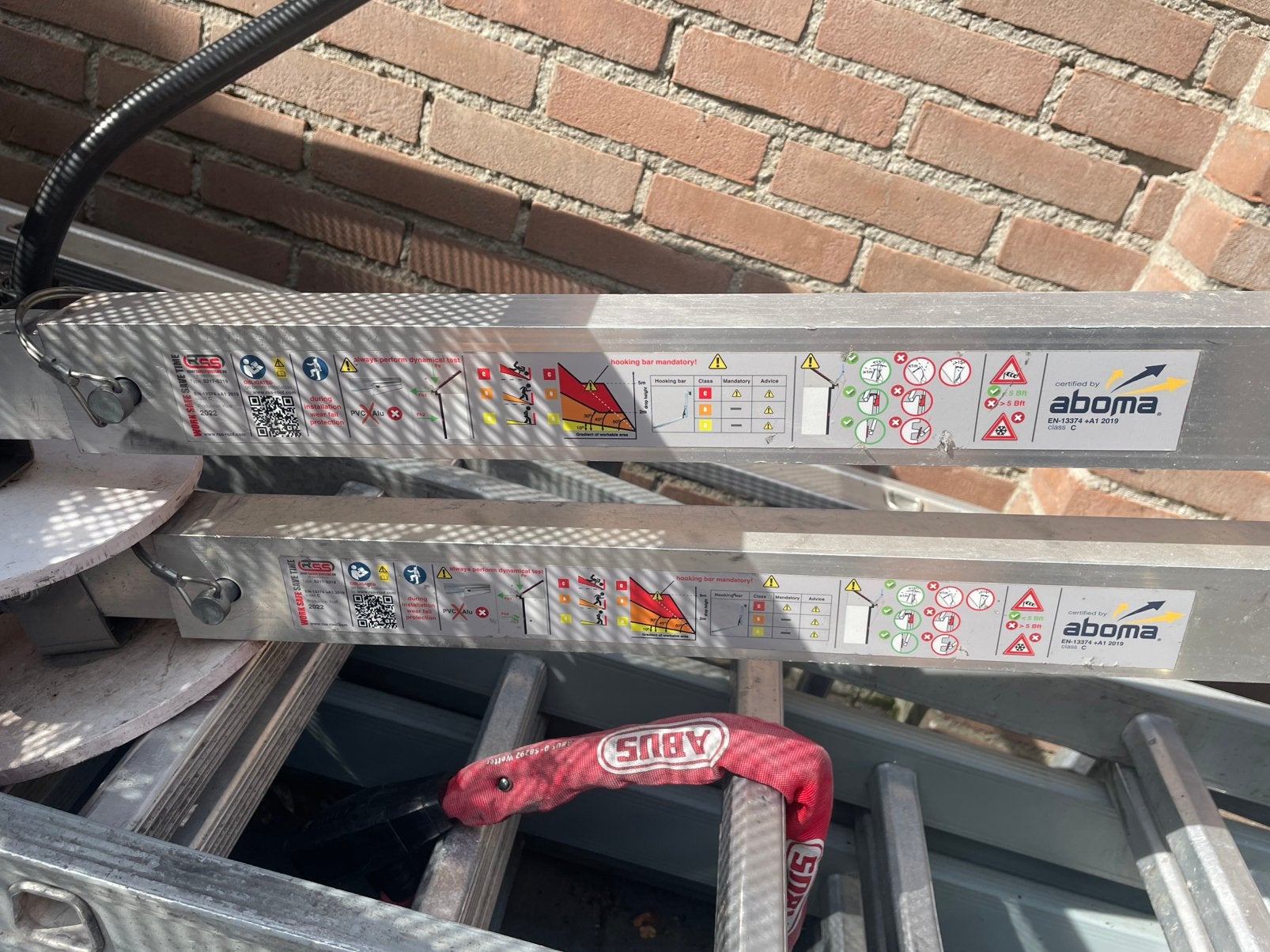 Dak val beveiliging, Ophalen, Zo goed als nieuw, 4 meter of meer