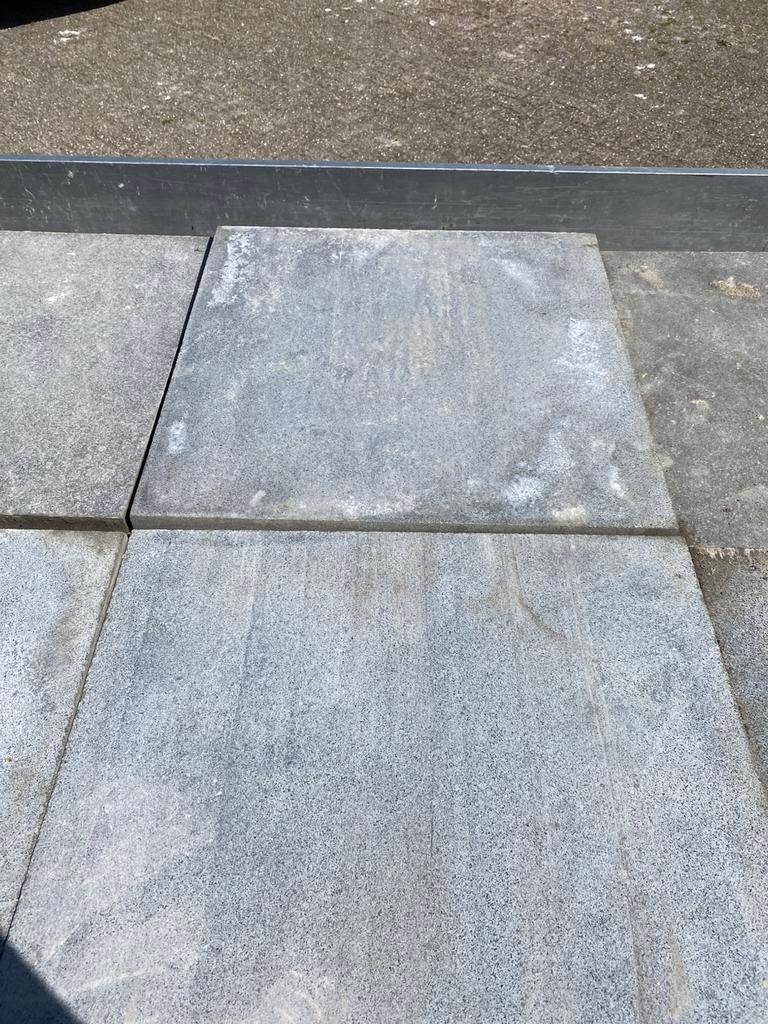 Keramische antraciet belgiese hardsteen 60x60 tegels, Tuin en Terras, Ophalen, Zo goed als nieuw, Keramiek, Terrastegels