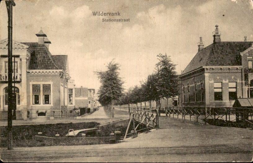 Wildervank - Stationstraat, Ophalen of Verzenden, Voor 1920, Gelopen, Groningen
