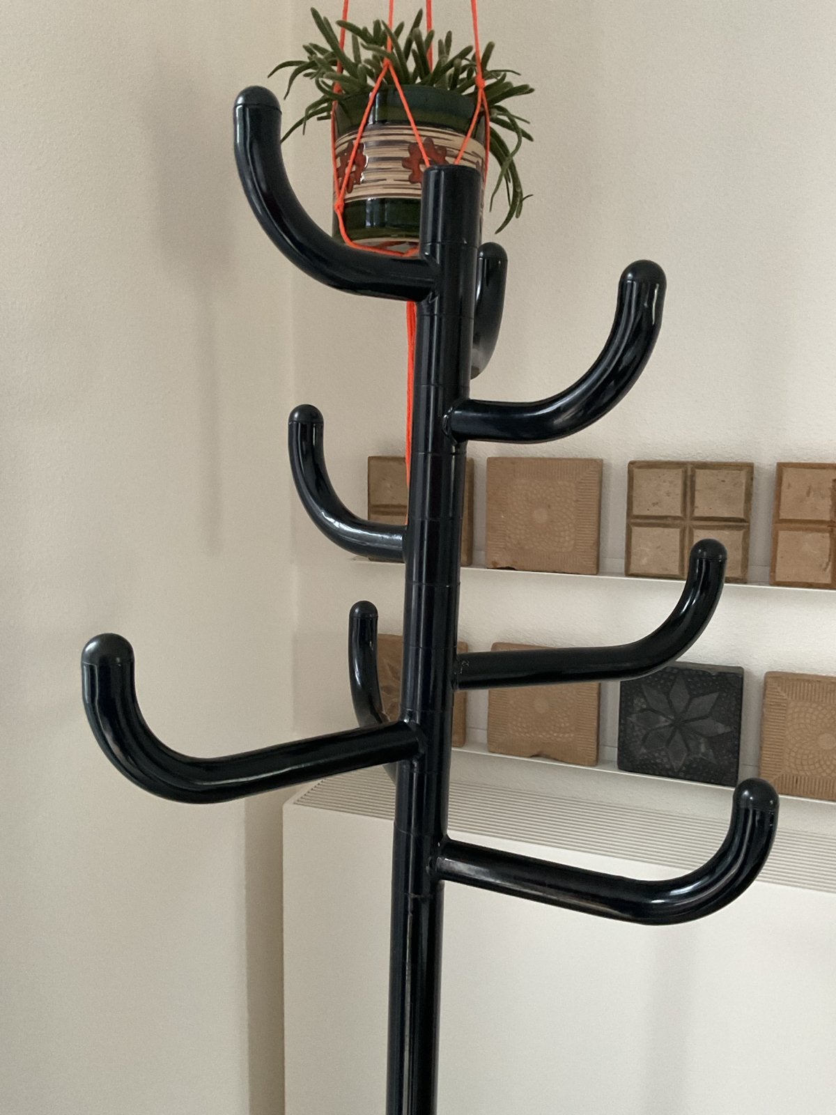 Vintage IKEA Kapstok Jaren '80 - Zwart Design, Ophalen, Gebruikt, Metaal, Staande kapstok