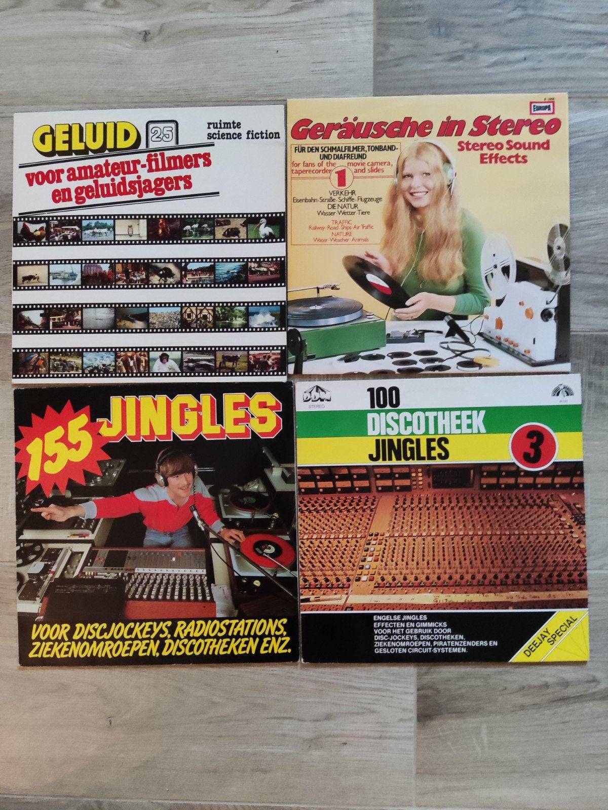 4 LP's: Geluiden en Jingles, Ophalen of Verzenden
