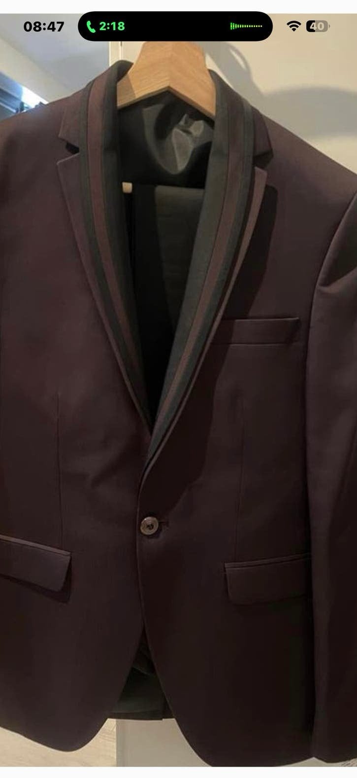 Nieuw, Bordeaux pak voor jongens, maat 152/164, Ophalen of Verzenden, Zo goed als nieuw, Jongen