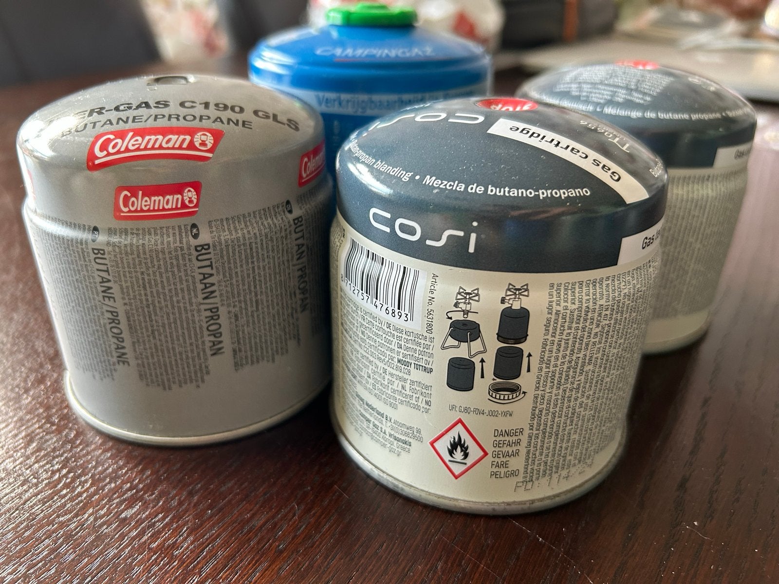 Gaspatronen voor camping en outdoor (Coleman, Cosi, Campinga, Ophalen, Nieuw