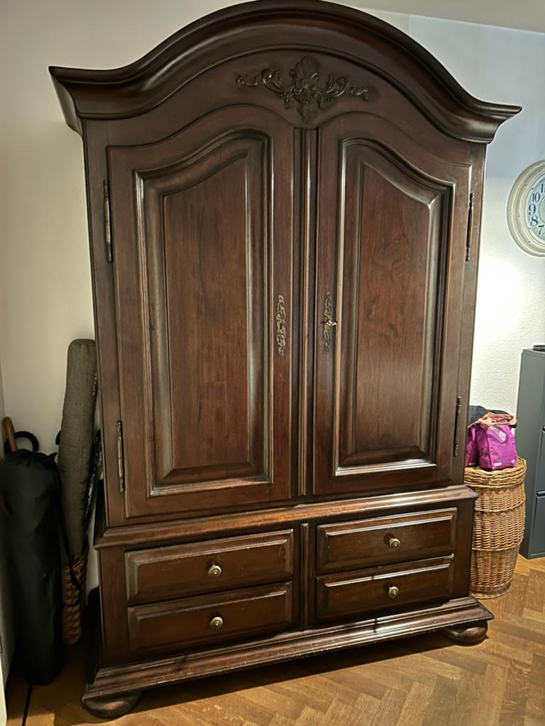 Prachtige antieke kast, Ophalen, Gebruikt, 100 tot 150 cm, 200 cm of meer