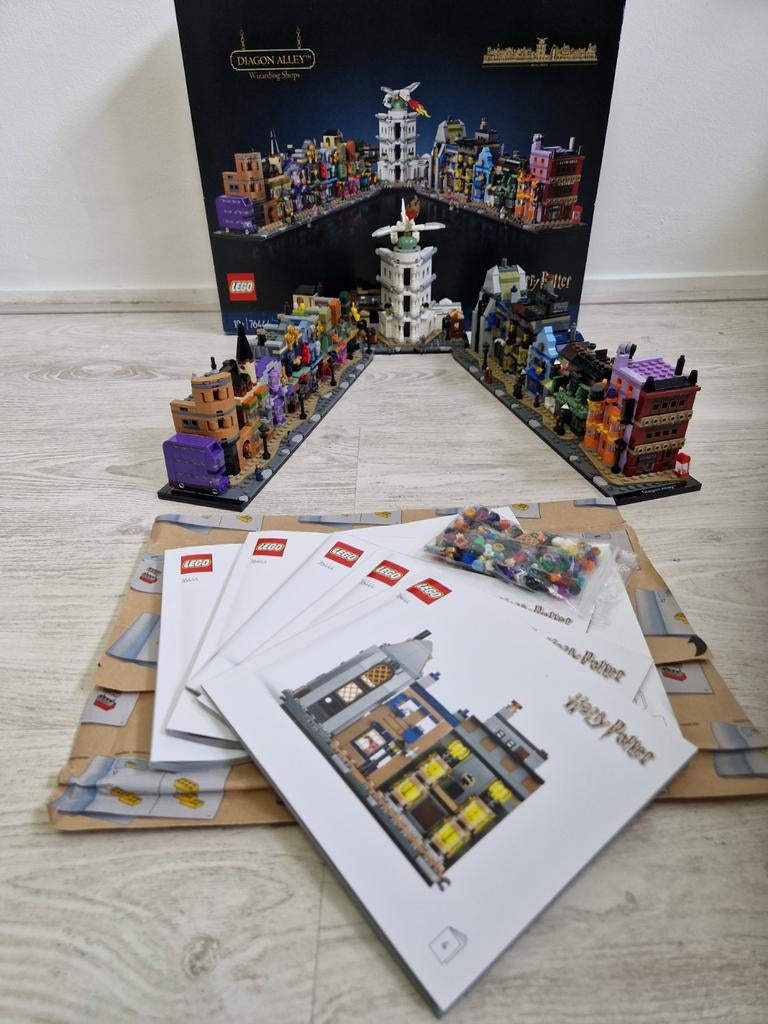 LEGO 76444 Harry Potter, De Weg is Weg Tovernaarswinkel set., Lego, Harry Potter, Ophalen of Verzenden, Zo goed als nieuw