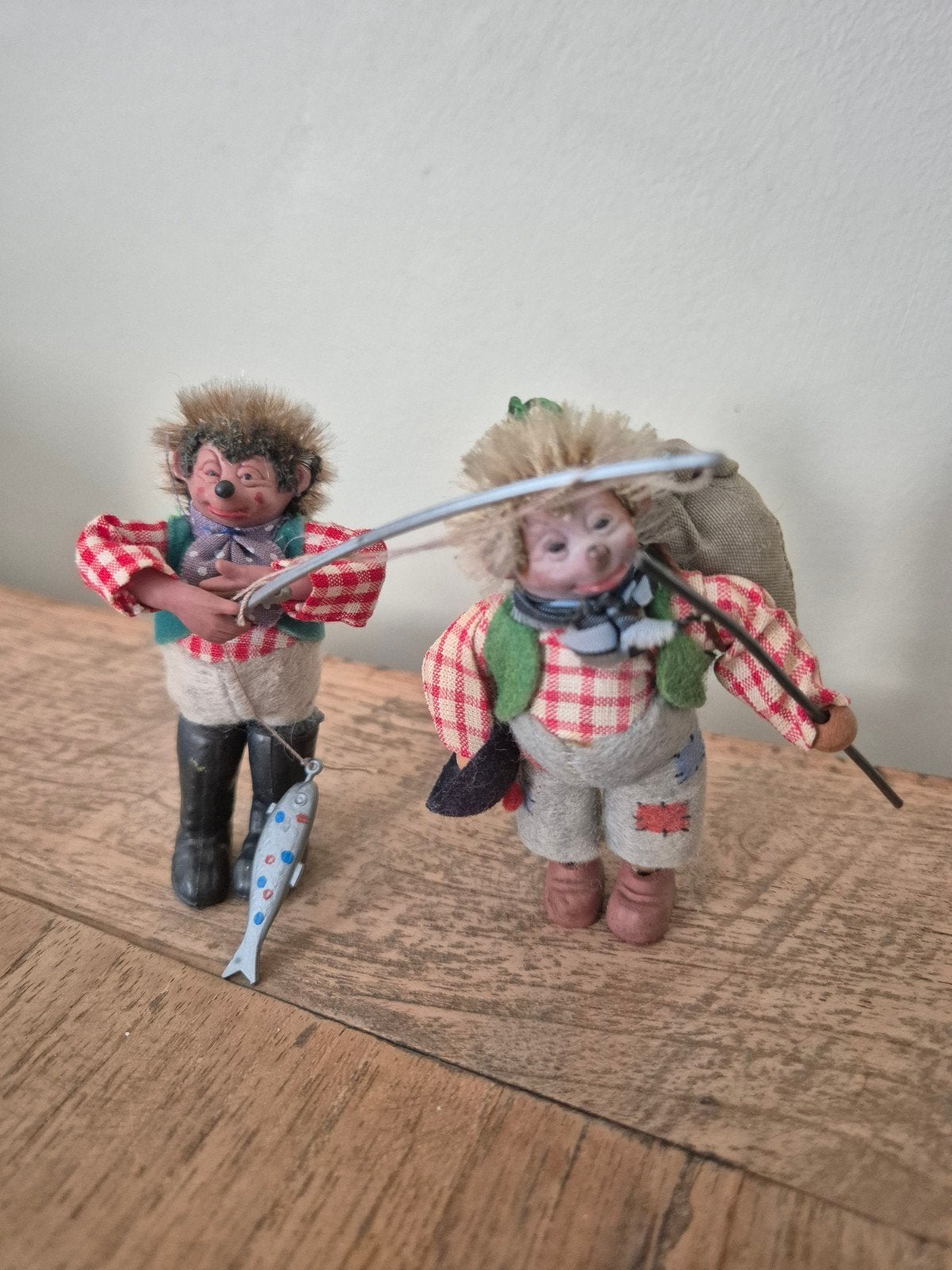 Vintage Steiff Mecki Egels  met Accessoires - Jare, Verzamelen, Ophalen of Verzenden, Gebruikt