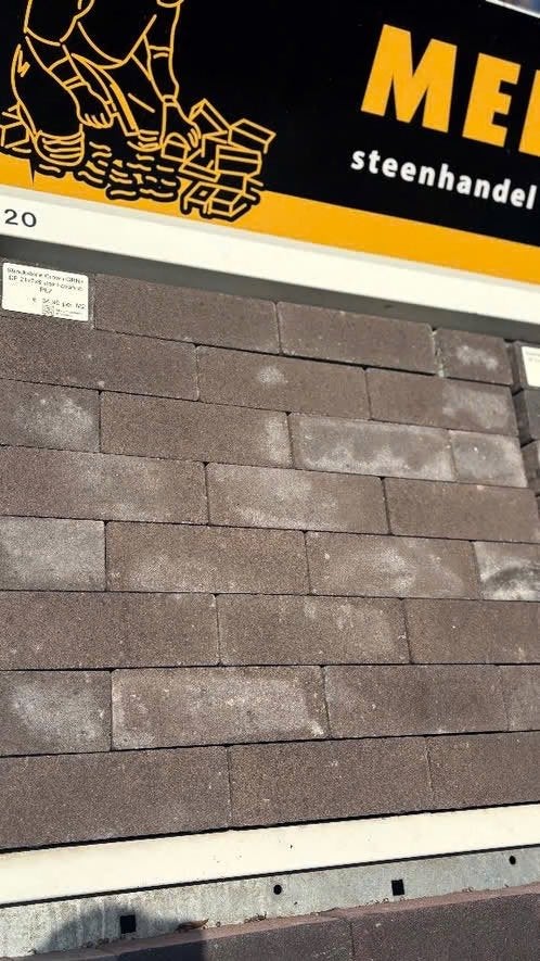 Strackstone Crown GRN+ DF 21x7x8 vlak Havanna PL2, Nieuw, Ophalen of Verzenden, 10 m² of meer, Beton