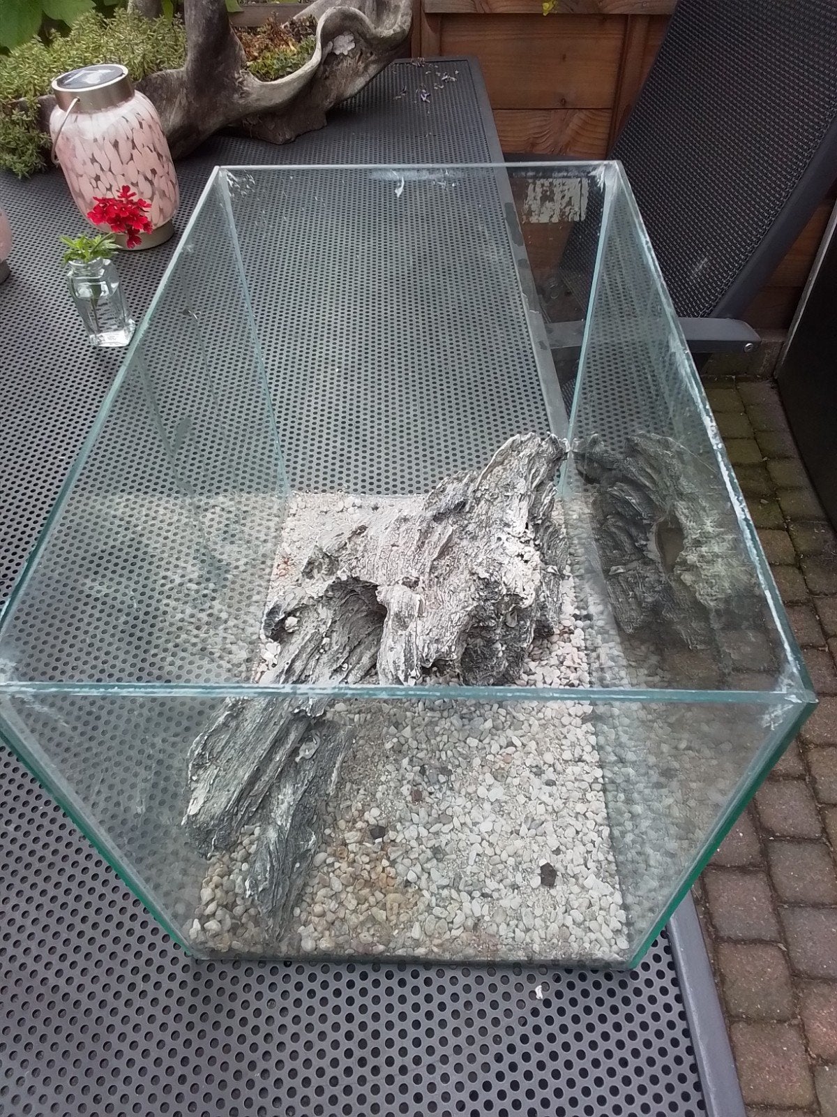 Glazen aquariumbakje., Ophalen, Leeg aquarium