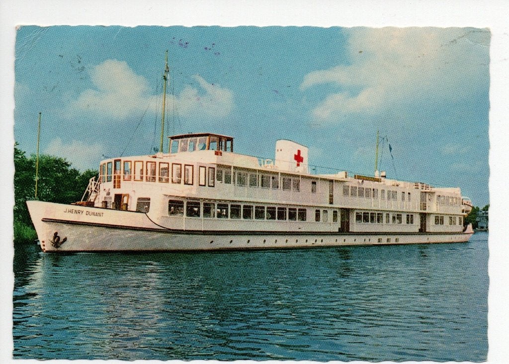 Rode Kruis Hospitaalschip J. Henry Dunant - Ansichtkaart, Ophalen of Verzenden, 1960 tot 1980, Gelopen, Zuid-Holland