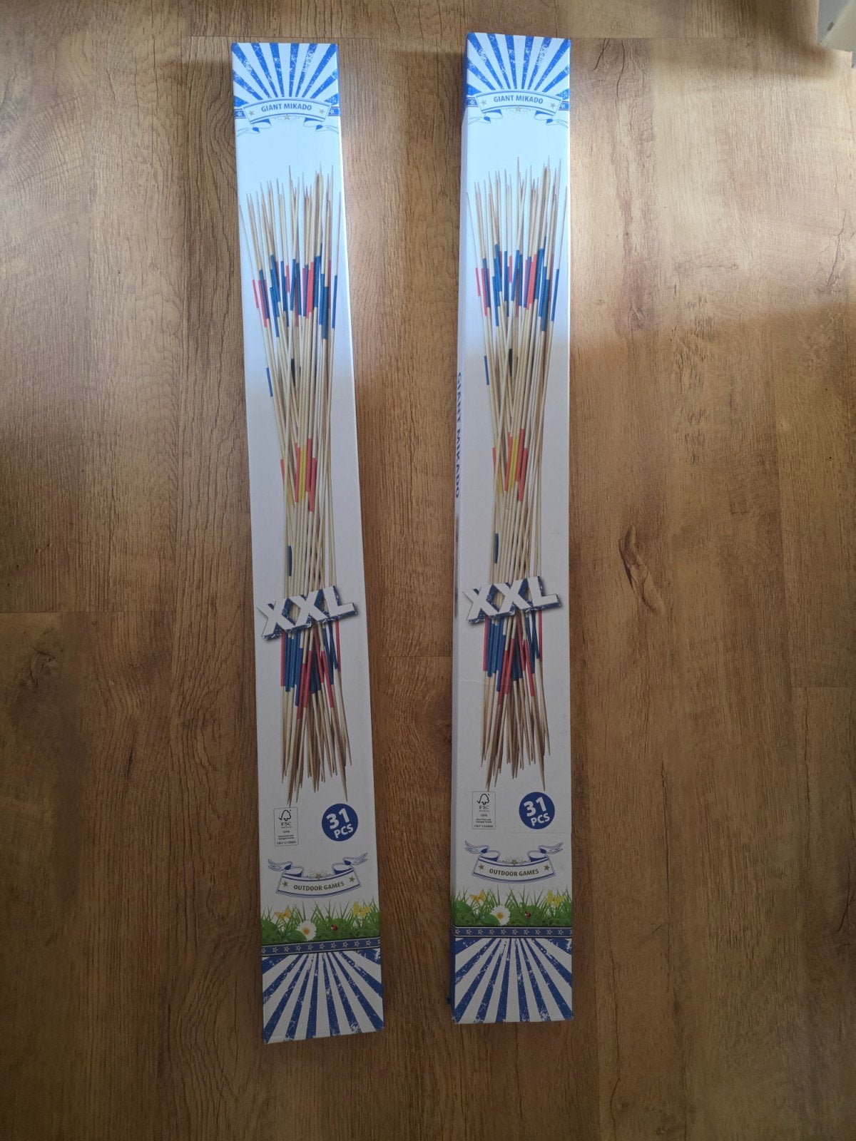XXL Mikado Spel Hout 31 Delig - 90 cm Stokken, Ophalen of Verzenden, Zo goed als nieuw