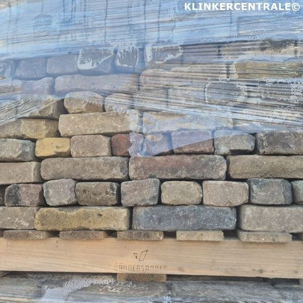 500m2 gemêleerd oud gebakken klinkers waalformaat 5-duimers, Bij dit gebruikte product niet meer te achterhalen., Gebruikt, Verzenden