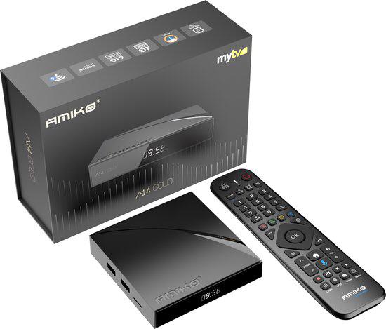 Amiko A14 gold mediabox tvbox, Ophalen of Verzenden, Nieuw