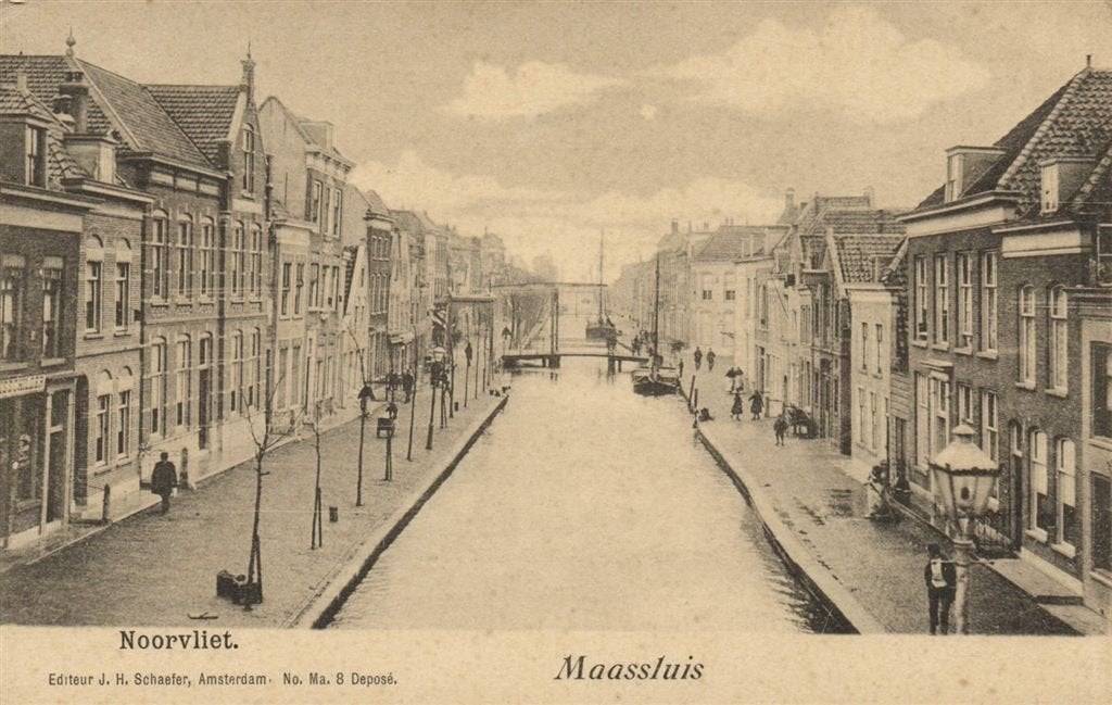 Noorvliet. - Maassluis - brug boot - ongelopen, Verzenden, Voor 1920, Ongelopen, Zuid-Holland