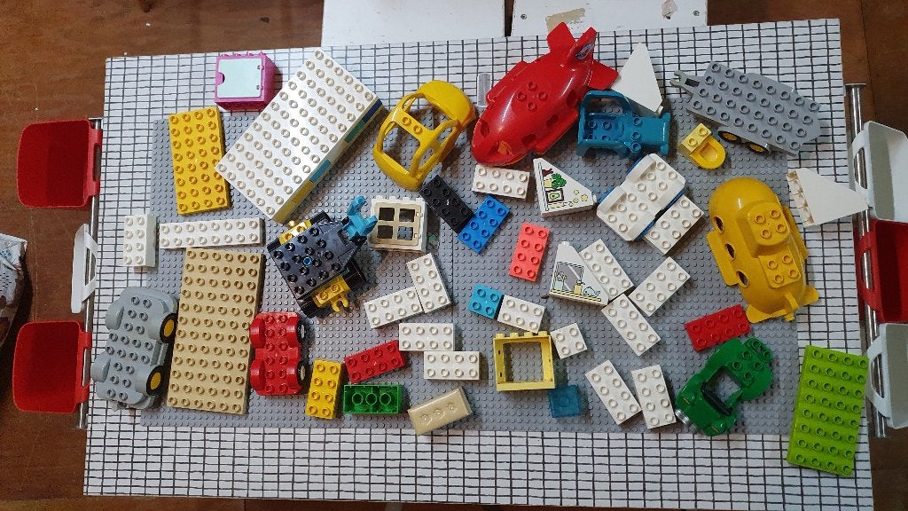 2 kilo Duplo in nieuwstaat met bijzondere elementen. Opstu-, Ophalen of Verzenden, Zo goed als nieuw, Losse stenen, Duplo