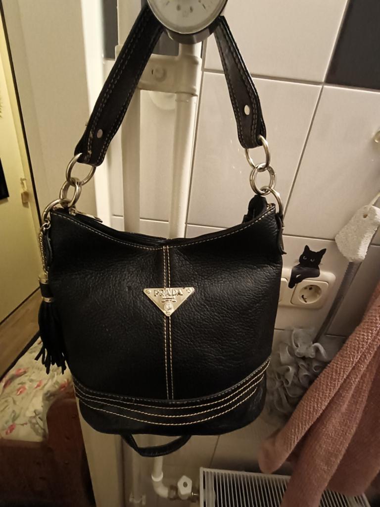Mooie zwarte Prada tas, Ophalen of Verzenden