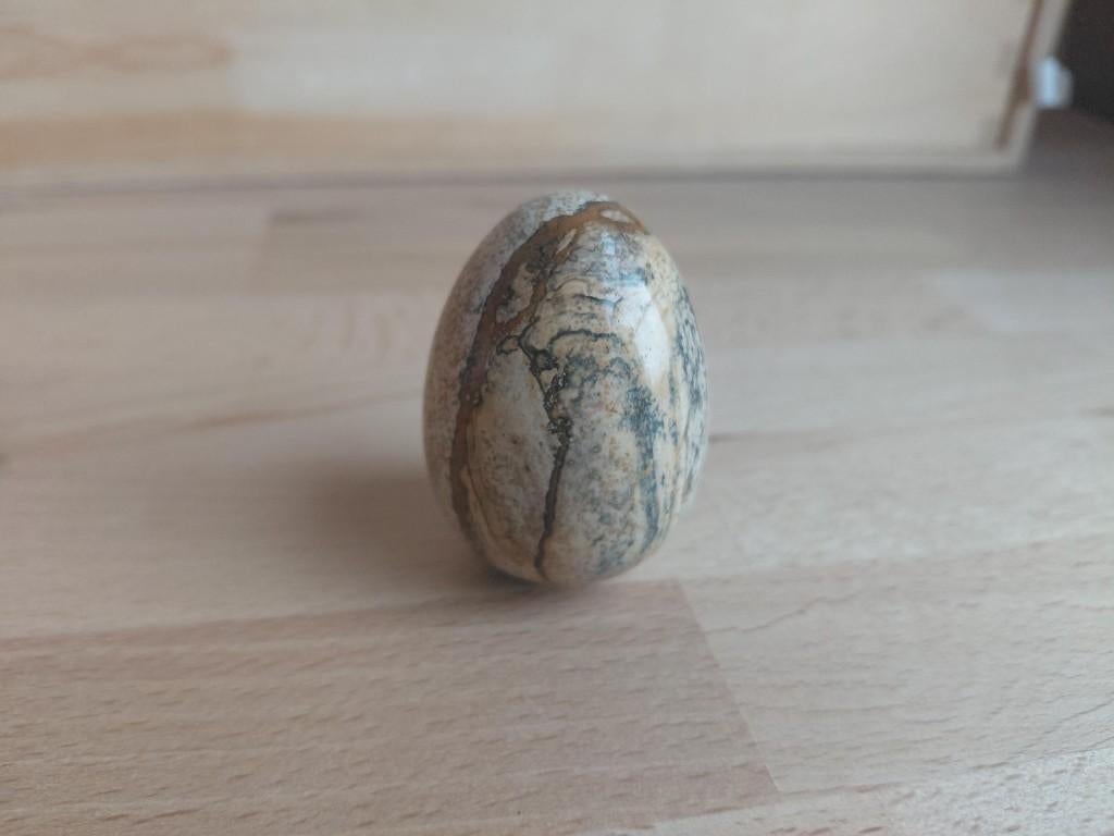 gepolijst natuurstenen ei, Ophalen of Verzenden, Zo goed als nieuw