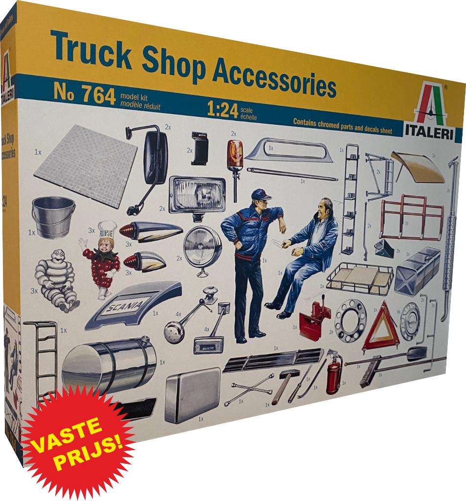 Truck Shop Accessories (Italeri 764) 1/24, Italeri, Groter dan 1:32, Nieuw, Ophalen of Verzenden