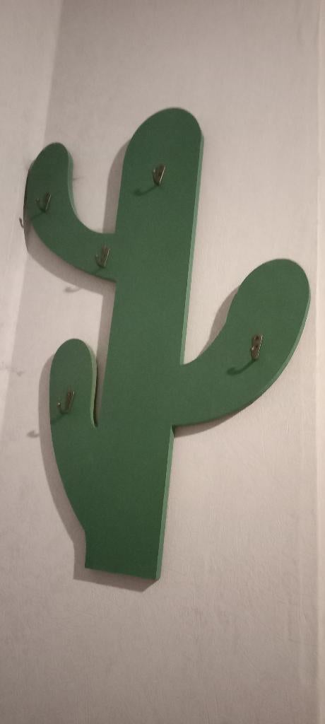 Houten kapstok in vorm van een cactus, Gebruikt, Minder dan 100 cm, Hout, Ophalen