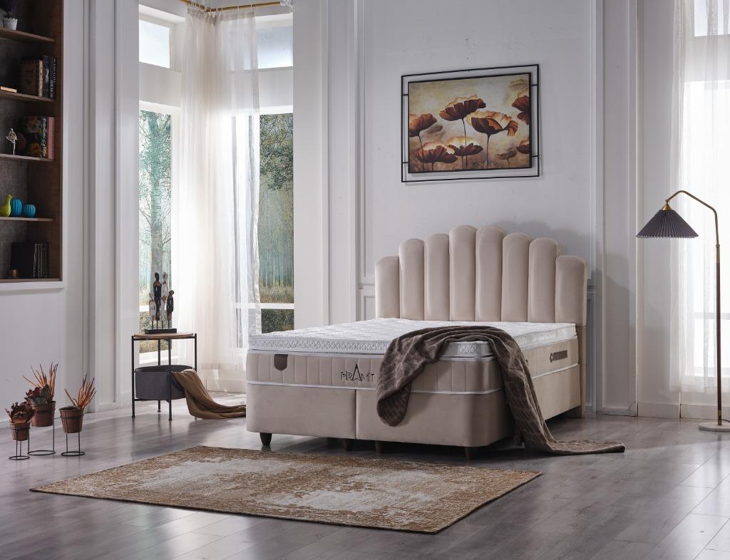 Boxspring Piramit 2 persoons 160 x 200, Ophalen, Zouavenstraat 6 Den bosch (let op geen bezoek adres), 200 cm, 160 cm