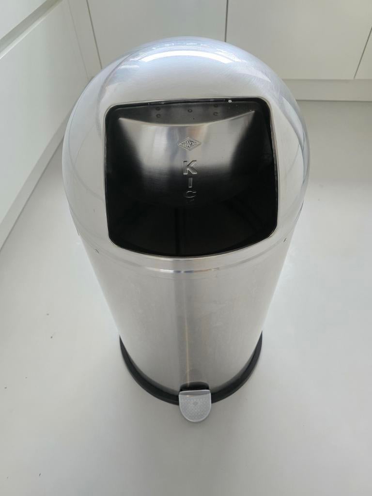 Wesco Kickboy 60L RVS Afvalemmer, Ophalen, Met pedaal, 40 liter of meer, Zo goed als nieuw
