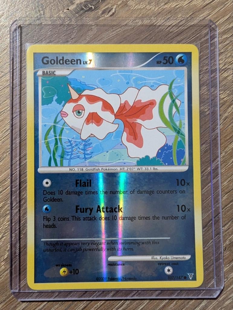 Goldeen uit Supreme Victors 107/147 Reversed Foil, Ophalen of Verzenden, Zo goed als nieuw, Losse kaart, Foil
