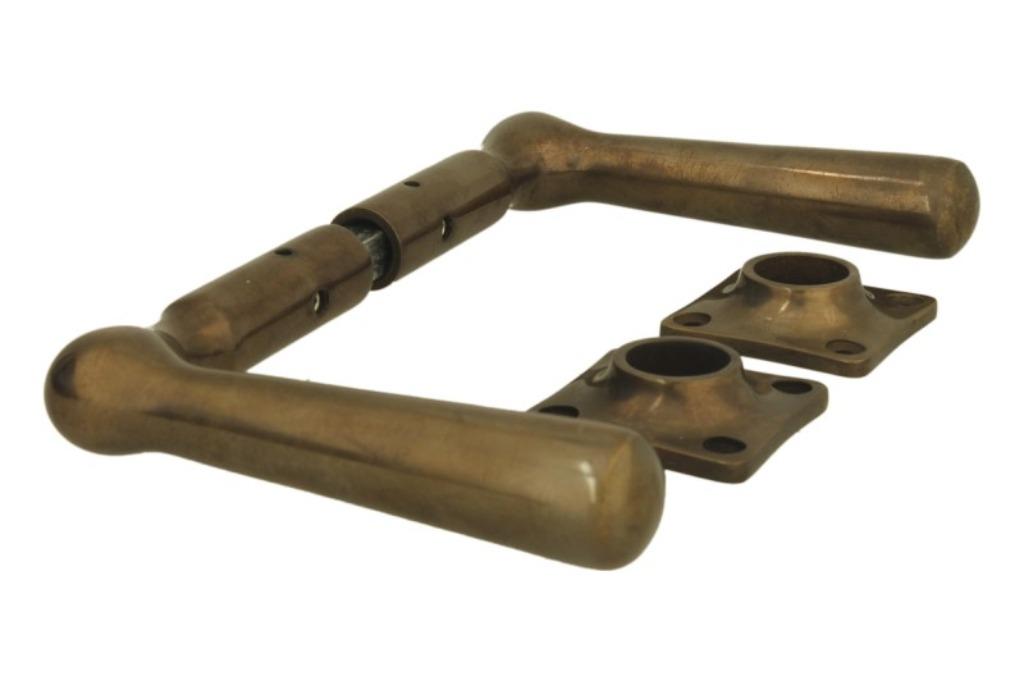 Antieke modellen voor buitengebruik in messing verouderd, Ophalen of Verzenden, Nieuw, Koper of Messing, Klink of Kruk