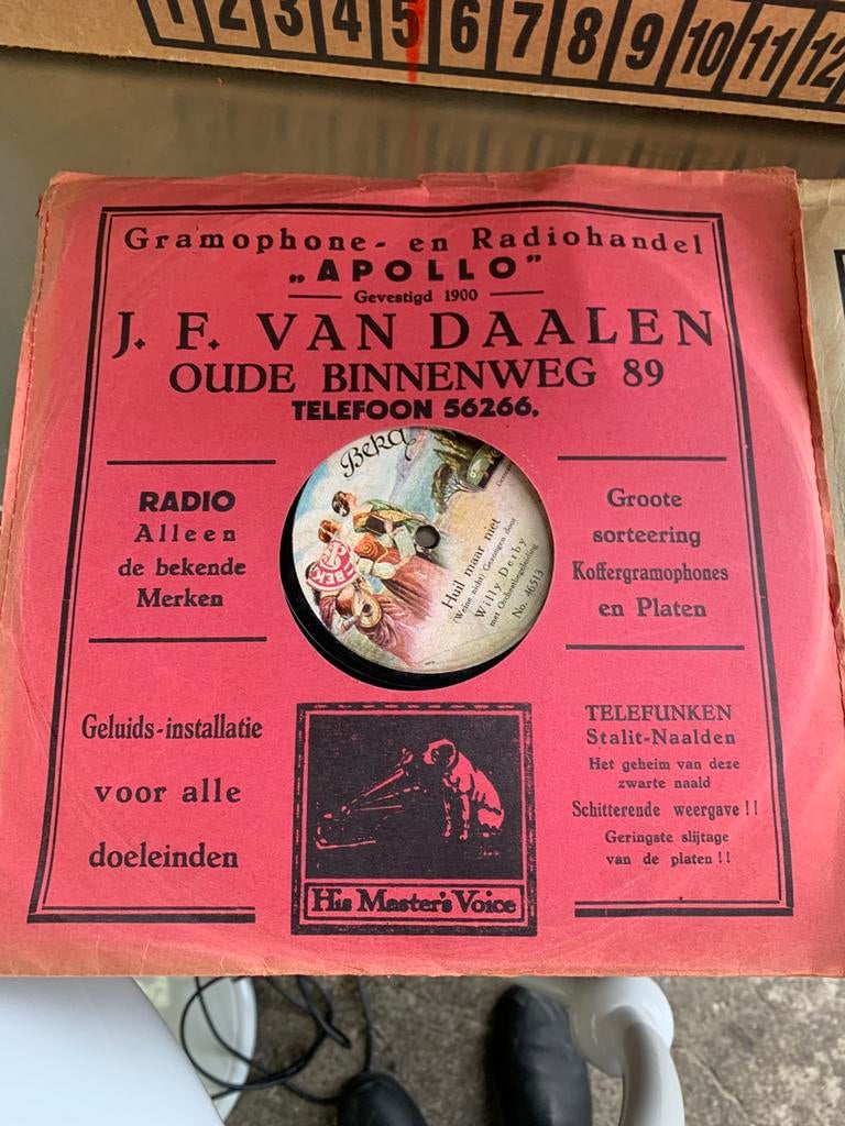 Partij oude 78 toeren platen en 78 toeren singles, Overige formaten, Overige typen, Ophalen of Verzenden, Zo goed als nieuw