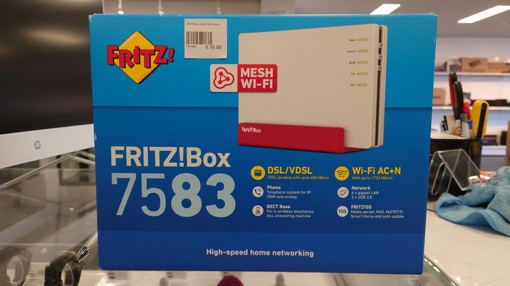 Fritz!Box 7583 VDSL Modem Router, Computers en Software, Routers en Modems, Router, FritzBox, Ophalen of Verzenden, Info@kingcashshoptilburg.nl