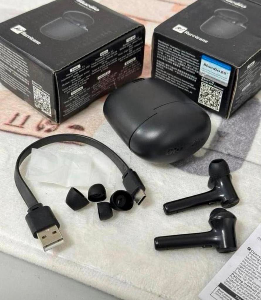 Bluedio Huricane Draadloze oordopjes Bluetooth 5.0 - Evt 12X, In gehoorgang (in-ear), Bluetooth, Nieuw, Ophalen of Verzenden