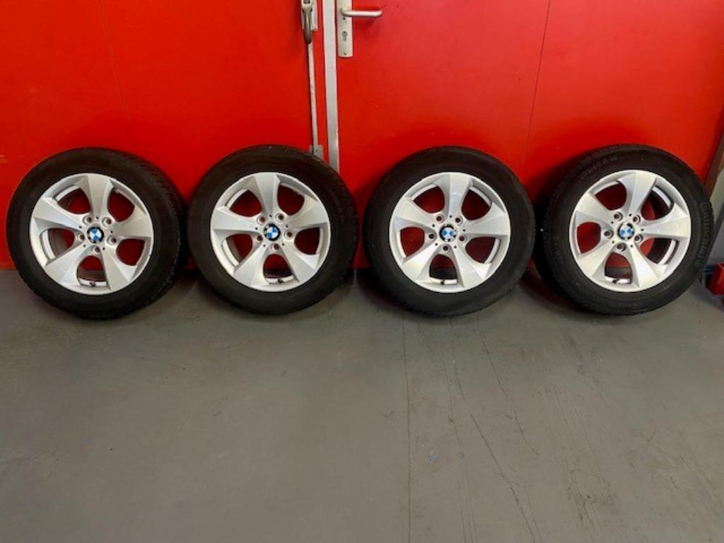 4 x Continental winter banden + BMW velgen 16 inch, Gebruikt, 16 inch, Banden en Velgen, Personenwagen