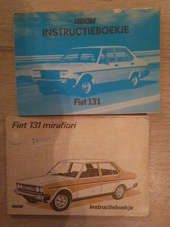 Fiat 131 mirafiori instructieboek/ handleiding, Ophalen of Verzenden