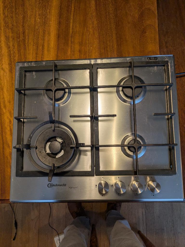 Bauknecht inbouw-gasfornuis, Gebruikt, Verzenden, 4 kookzones, Energieklasse A of zuiniger