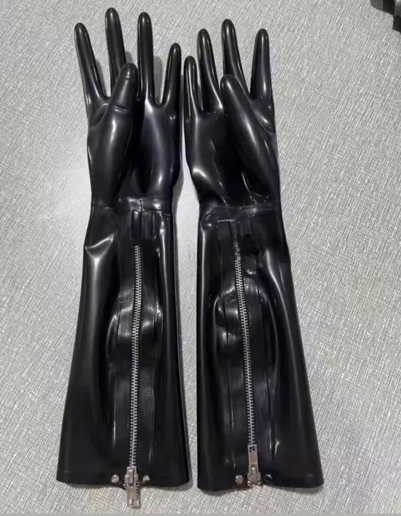 Latex handschoenen met ritssluiting, tm 2XL, Verzenden, Nieuw, Handschoenen