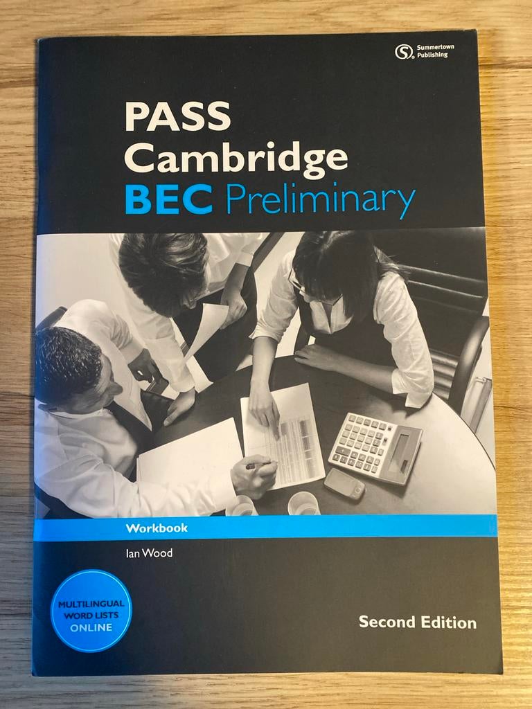 Pass Cambridge BEC Preliminary - Workbook, Ophalen of Verzenden, Alpha, Zo goed als nieuw, MBO