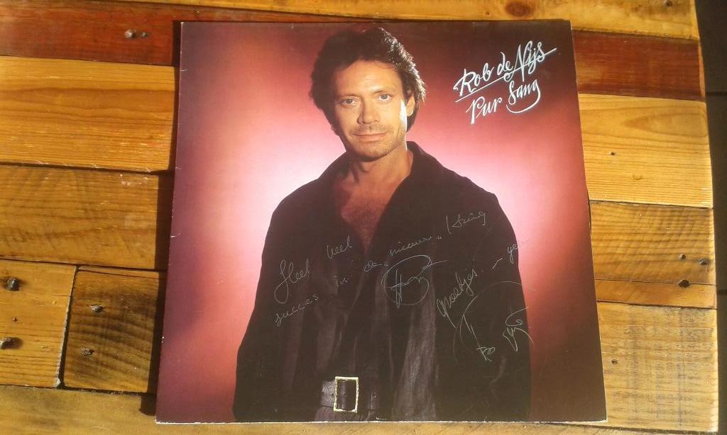 Rob de Nijs LP gesigneerd, Gebruikt, 1980 - 1989, Ophalen of Verzenden, Inclusief binnenhoes