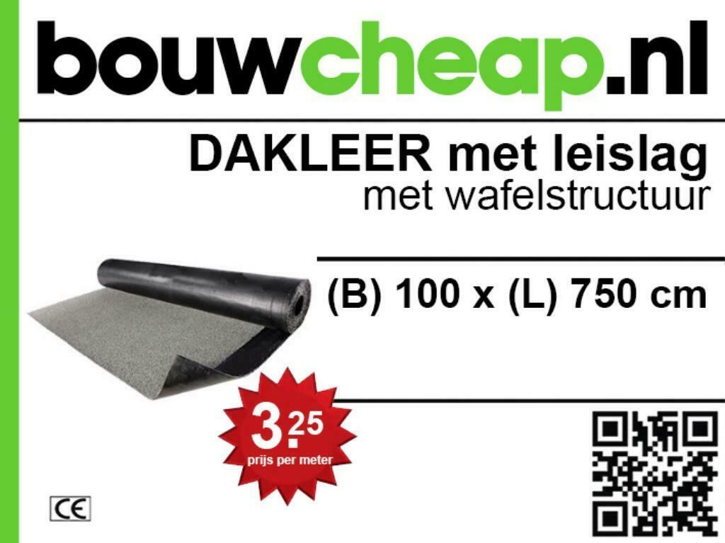 DAKBEDEKKING VOOR TUINHUISJES EUR.3.25 PER  M2 BOUWCHEAP, Ophalen, Overige materialen, Zwart, Nieuw