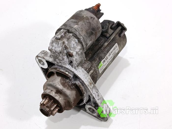 Startmotor van een Volkswagen Golf, Gebruikt, -, Volkswagen, -
